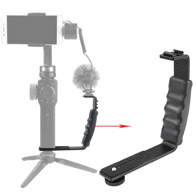 Handheld Gimbal L-Bracket Mount Holder for Smartphone and Camera